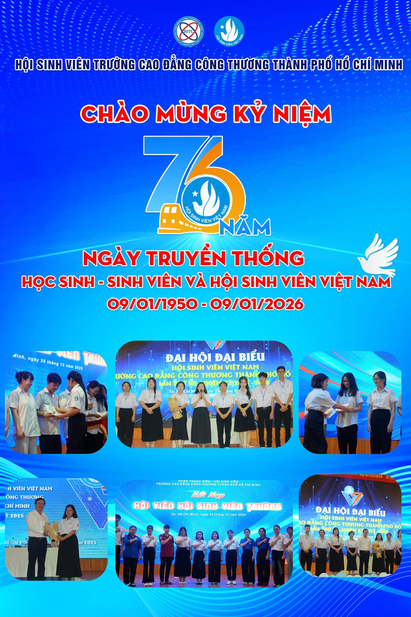 CHÀO MỪNG KỶ NIỆM 76 NĂM NGÀY TRUYỀN THỐNG HỌC SINH, SINH VIÊN VIỆT NAM VÀ HỘI SINH VIÊN VIỆT NAM (09/01/1950 – 09/01/2026)