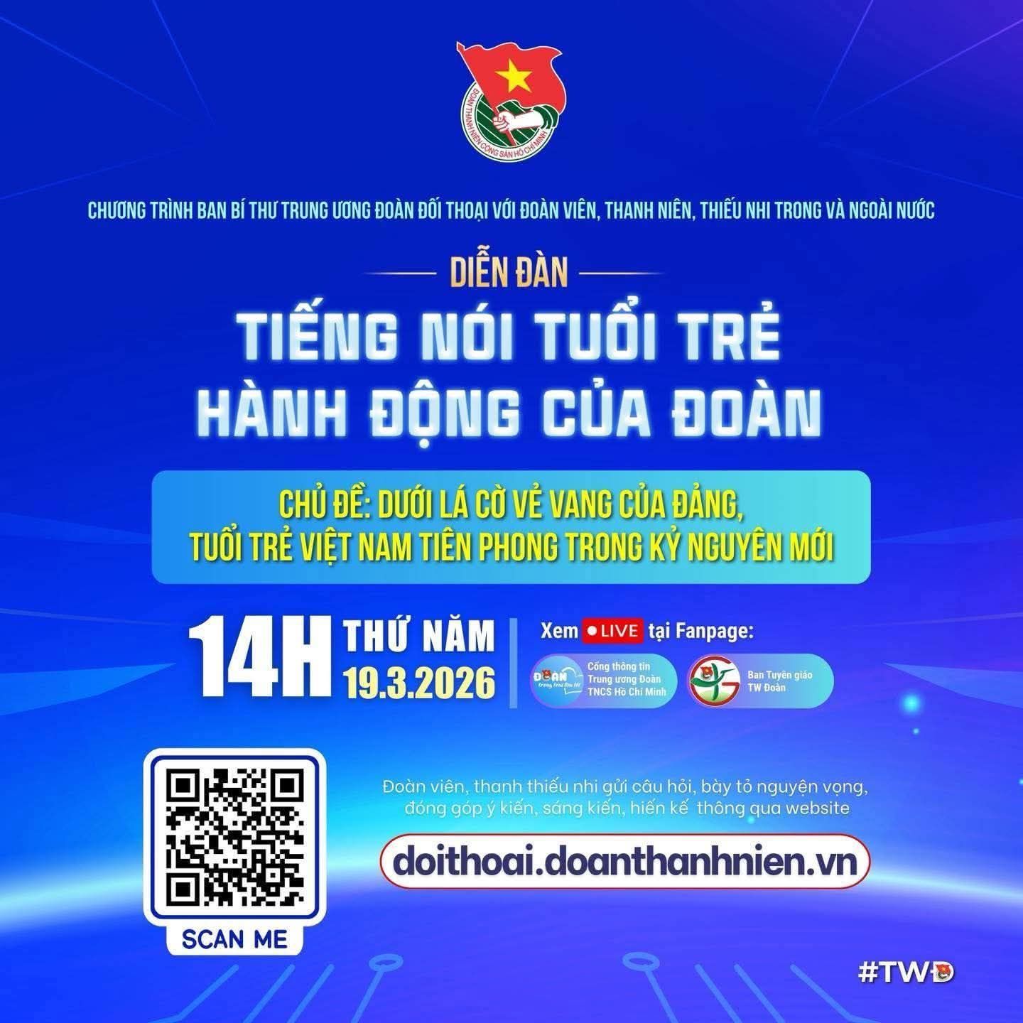 DIỄN ĐÀN: TIẾNG NÓI TUỔI TRẺ – HÀNH ĐỘNG CỦA ĐOÀN