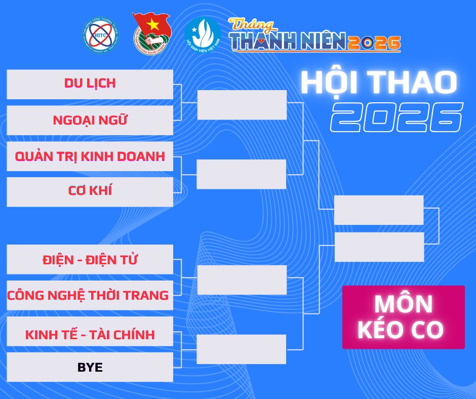 CÔNG BỐ CHIA NHÁNH KÉO CO – HỘI THAO SINH VIÊN HITC 2026