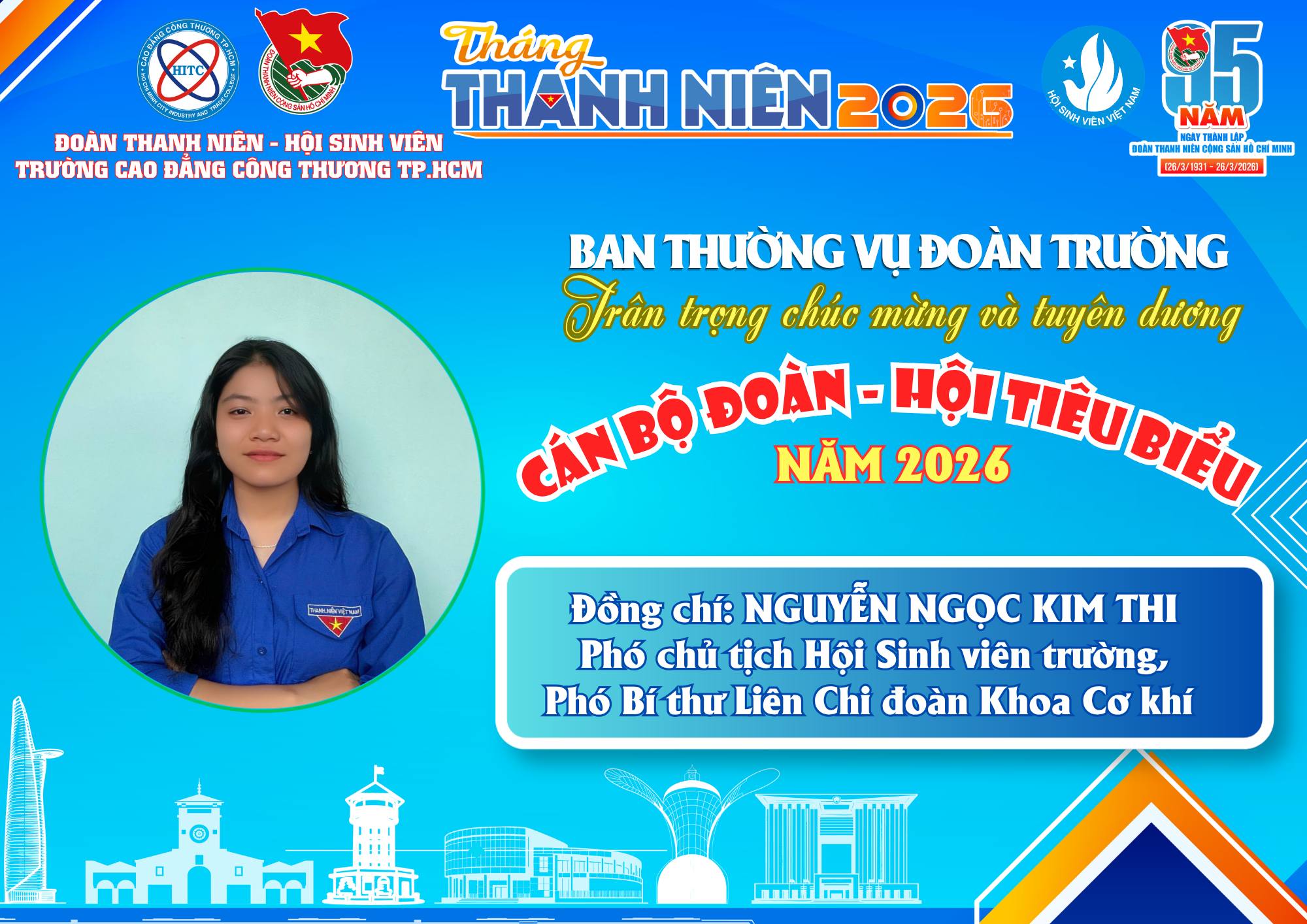 VINH DANH CÁN BỘ ĐOÀN – HỘI TIÊU BIỂU NĂM 2026