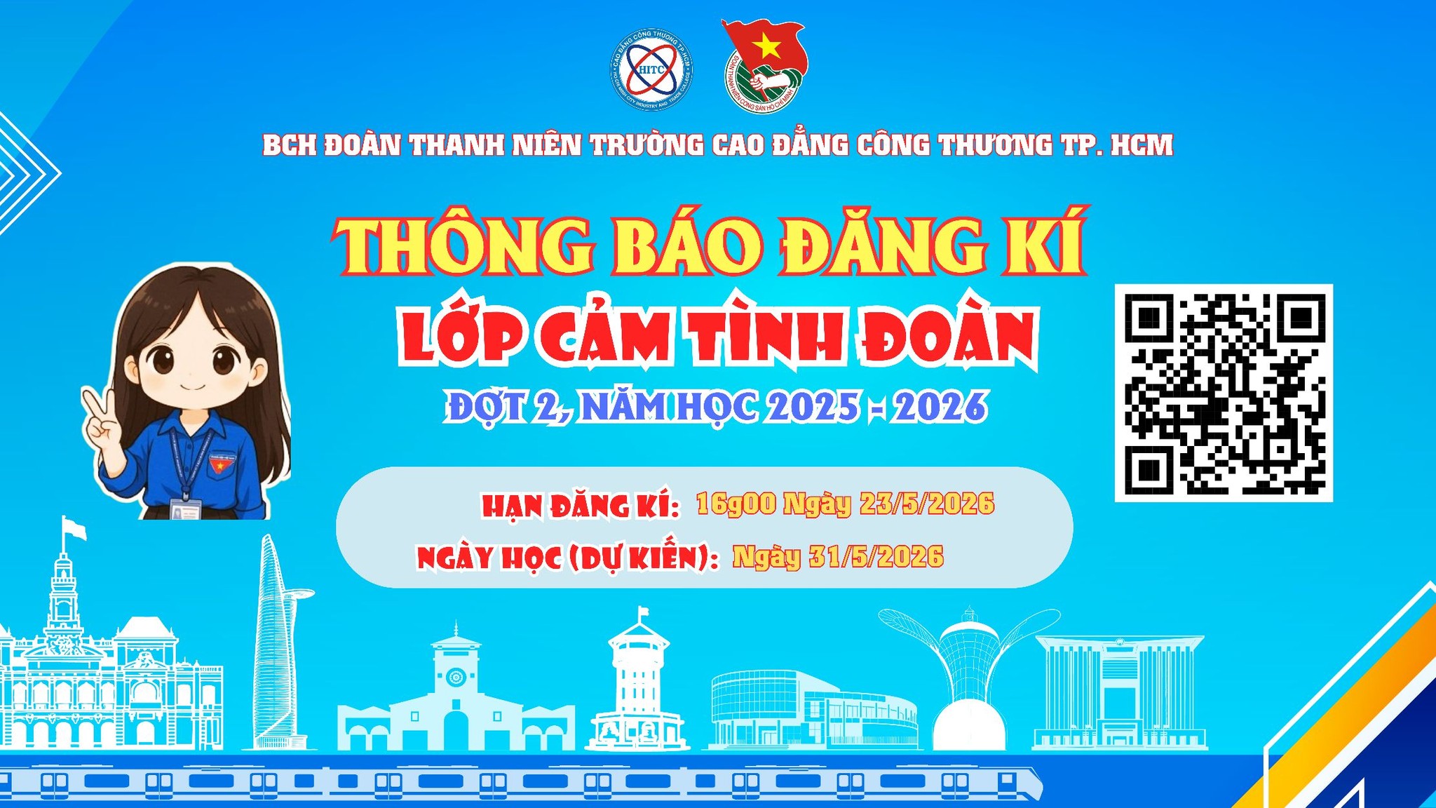 ĐĂNG KÝ THAM GIA LỚP CẢM TÌNH ĐOÀN ĐỢT 2 – NĂM HỌC 2025–2026
