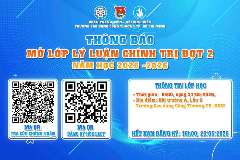 [LỚP LÝ LUẬN CHÍNH TRỊ – ĐỢT 2 | NĂM HỌC 2025 – 2026]