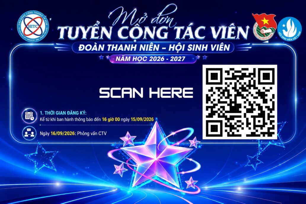 THÔNG BÁO TUYỂN CỘNG TÁC VIÊN ĐOÀN – HỘI NĂM HỌC 2026–2027